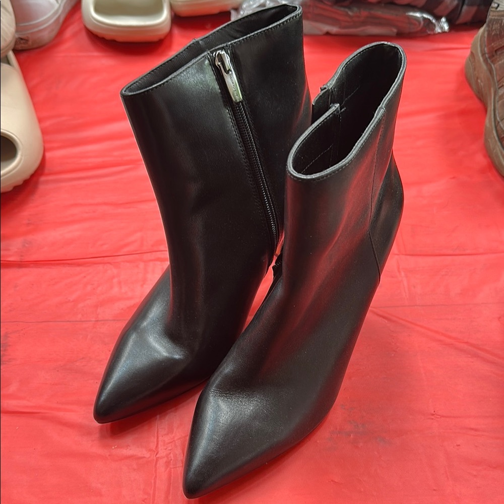 Vince Camuto Sleek Black Ankle Booties